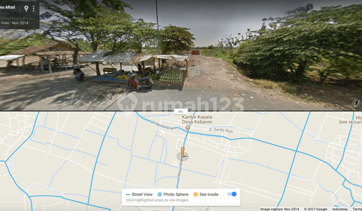 Tanah Industri, Raya Kebaron, Tulangan, Sidoarjo, Murah