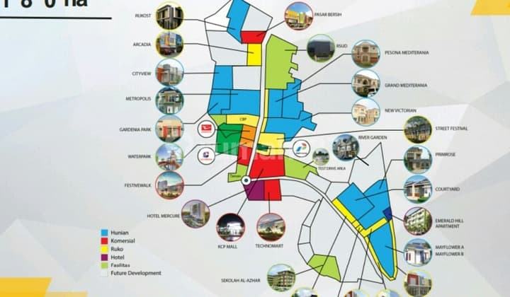 Tanah Kavling Utk Universitas Dan Sekolah Di Galuh Mas Karawang