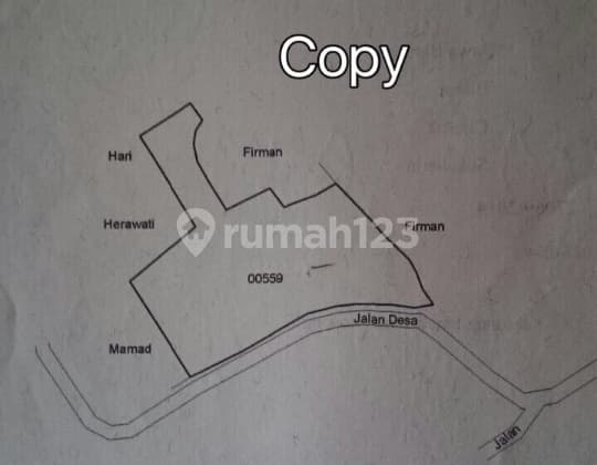 Tanah Pondok Bitung akses lewat BNR bisa utk Villa atau Berkebun