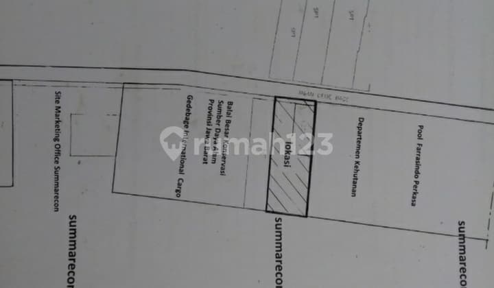 Gedebage. Tanah Dijual Dekat Sumarecon .Bandung Timur
