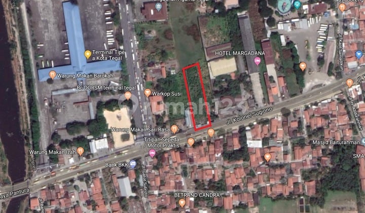 Tanah Jalan Cipto Mangunkusumo Tegal Jawa Tengah