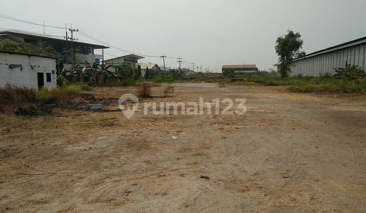 Industrial land in Gresik city, East Java.