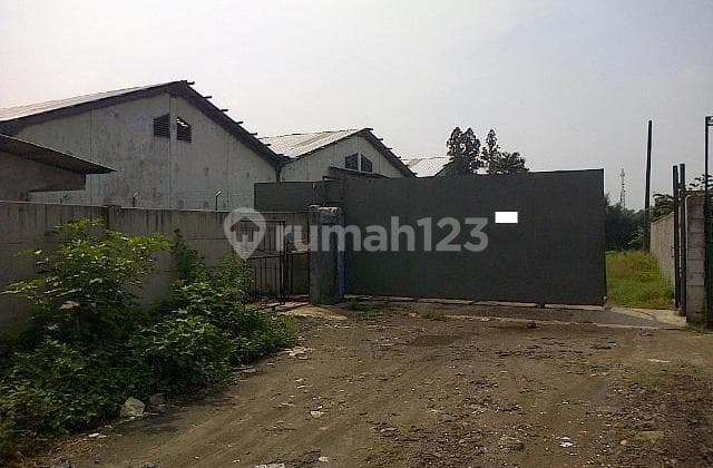 Tanah Dan Gudang Ex Pabrik Di Cikupa, Lokasi Bagus, Multifungsi