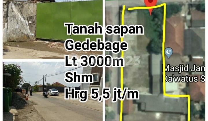 Sapan. Tanah Dijual Sayap Gedebage.bandung Timur