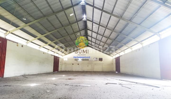 Hitung tanah ada bangunan gudang lokasi dekat akses tol