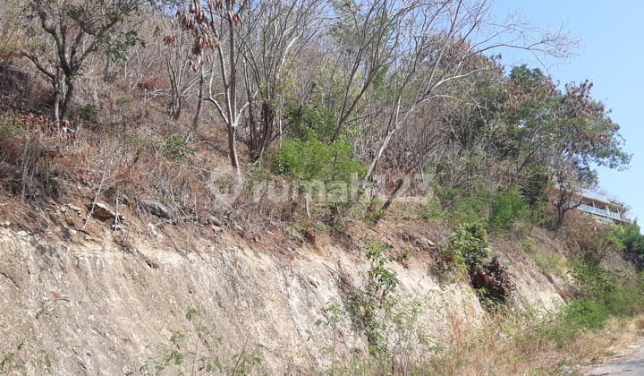 Tanah di bukit dengan view laut, murah dan berada di hoek. Lokasi dekat bandara, cocok untuk resort