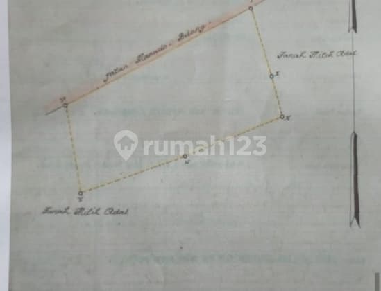 Land 1.1h on Manado-Bitung Main Road, suitable for factory and warehouse.