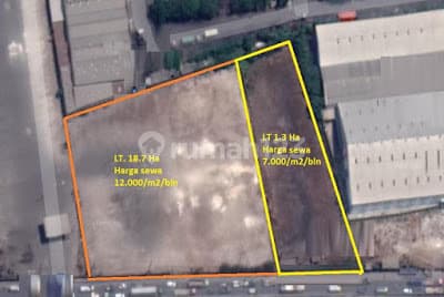 Tanah 1,3 ha Di Jl Raya Greges, Margomulyo, Surabaya Ex Depo Container Tanah sudah urugkan padat dan keras