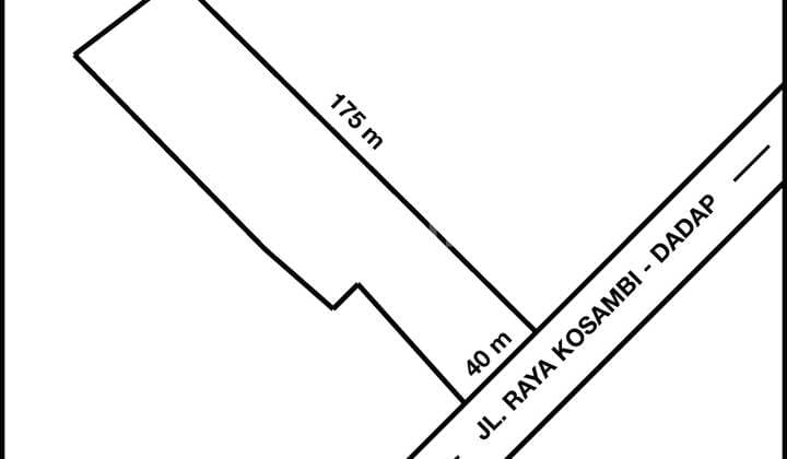 Kavling dijual di Jl. Raya Kosambi Timur, Tangerang *0008-JOH*