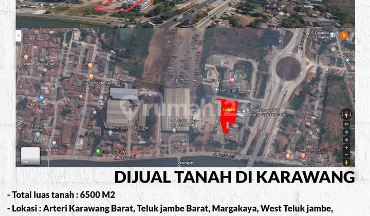 Tanah Sangat Startegis Di Karawang