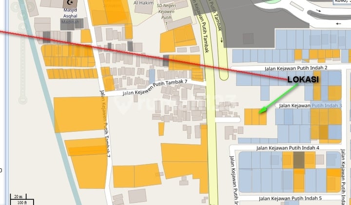 Keputih Pakuwon City Land Plot, Freehold Certificate, Area 660 m2, Near Main Road.