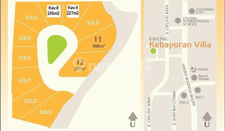 Kavling Tanah Strategis, Jaksel. Eksklusif!