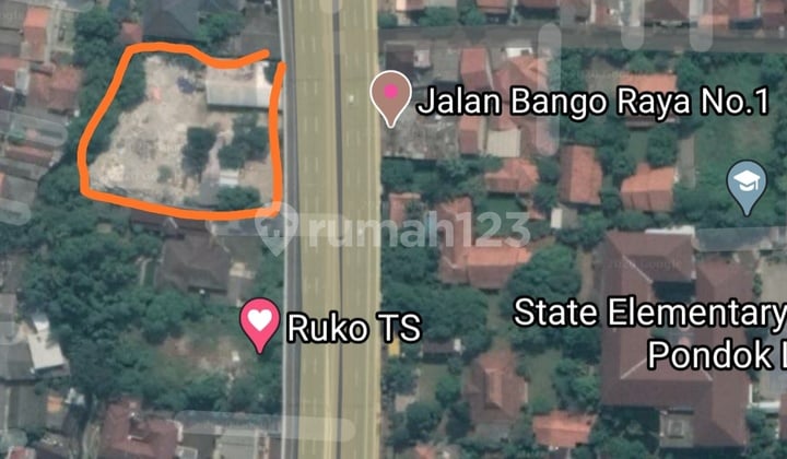 Dijual Tanah 3.200m2 di Jl Bango Pondok Labu Jakarta Selatan