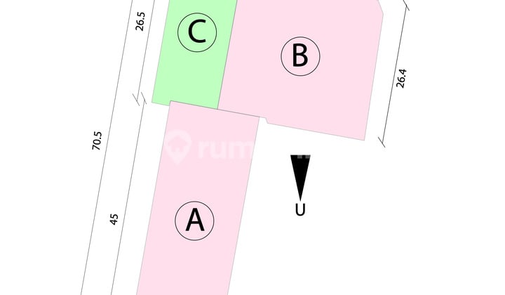 Tanah premium 3 akses masuk, di Jl Ahmad yani, pusat semarang