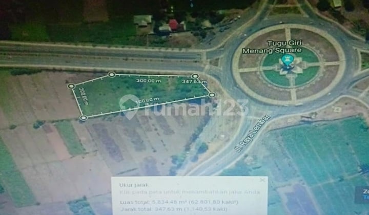 Kavling Jl Bypass Bandara Internasional Lombok