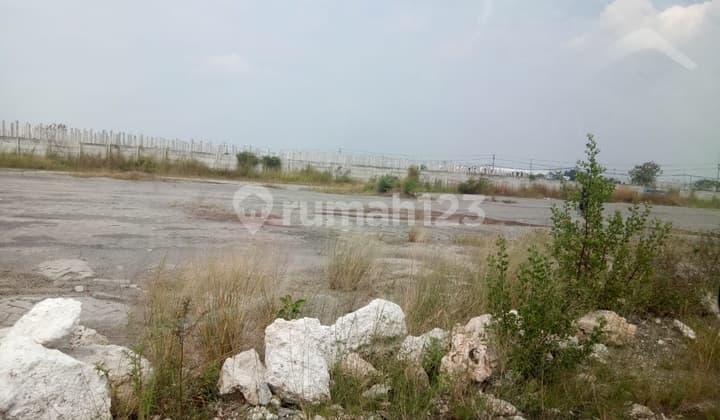 Tanah Industri ideal full paving, siap pakai