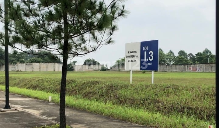 De Park Commercial Plot No. I.3 Prime and Strategic Location on Main Boulevard near QBIG and Ararasa BSD City, Tangerang