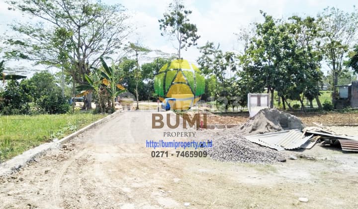 Tanah siap bangun lokasi karanganyar