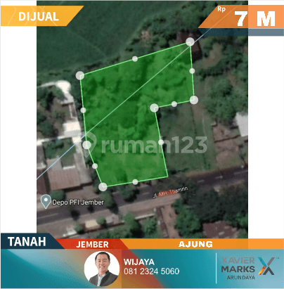 Tanah Lokasi Strategis Pinggir Jalan Cocok Untuk Gudang atau Usaha