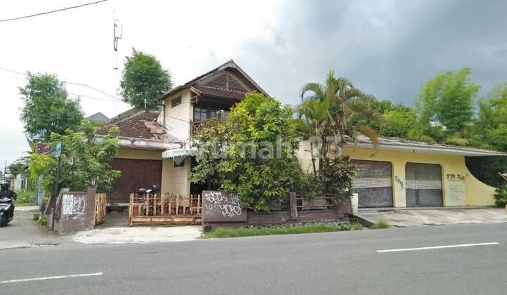 Tanah Jogja Bonus Rumah+kios Jl Kaliurang Km 10 Rm Bale Roso SHM