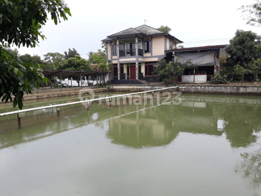 Tanah parung pabuaran kemang, kebun dan kolam ikan ada 42 kolam msh produktif, luas 7485m2 Bogor