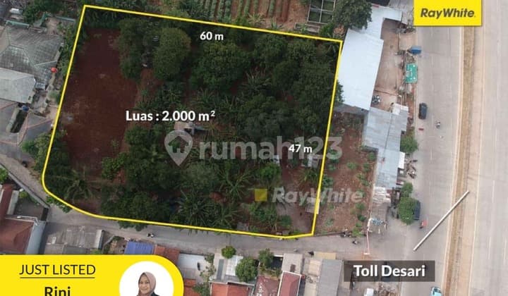 Andara Cheap Land Large 2000 M, Near Depok Antasari Toll Road
