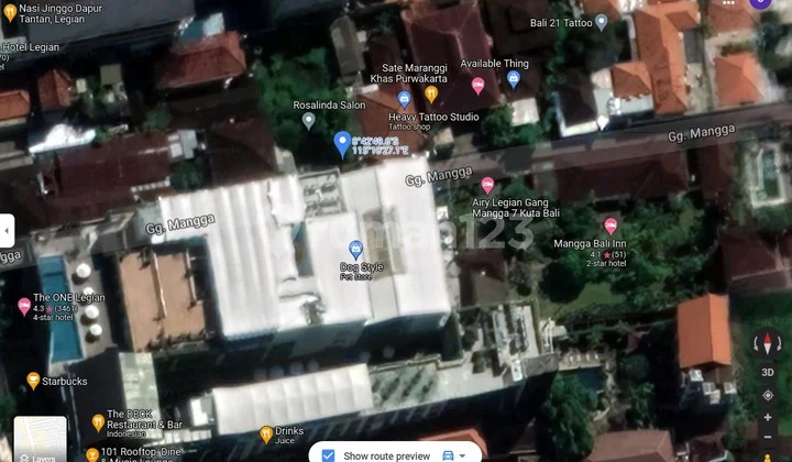 Tanah dan Ijin Bangun Hotel di Legian, bali Tanah dan Ijin Bangun Hotel di Legian, bali