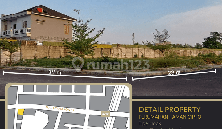 Tanah Kavling Perumahan Taman Cipto (Hook)