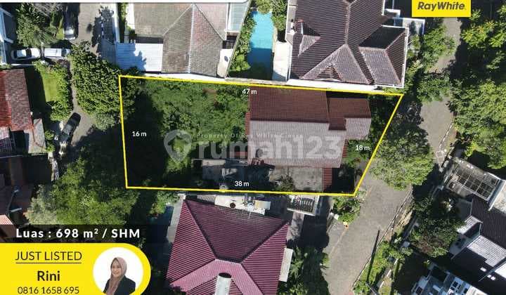 Lebak Bulus Villa cinere mas luas 698 rumah hitung tanah