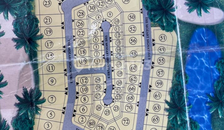 KAVLING THE MOZART SIGNATURE 20x30 BADAN HADAP TIMUR..UNIT LANGKAH