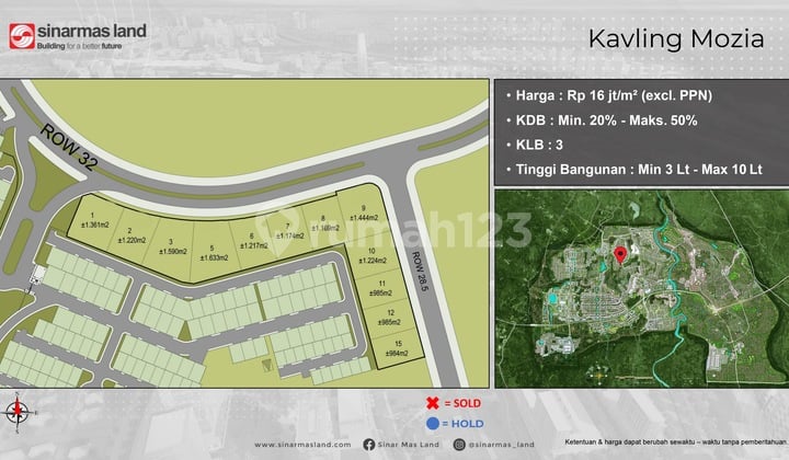 Commercial Lot Mozia BSD CITY