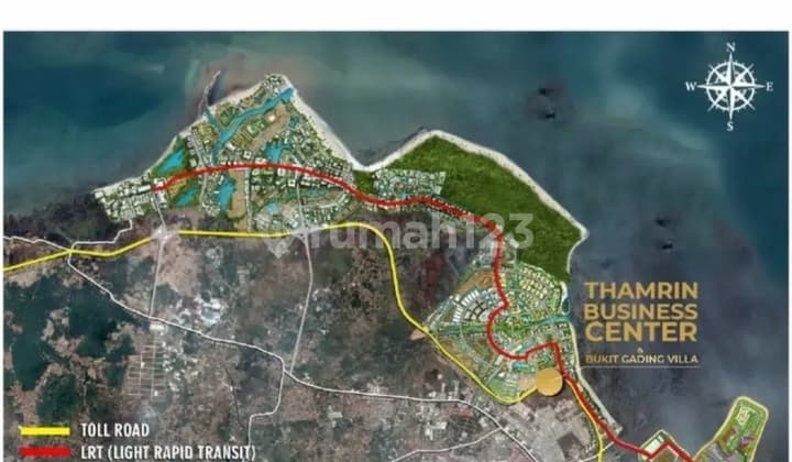 Disewakan Kavling Komersial Pik 2 Jl. Thamrin Big Box Sedayu Indo City