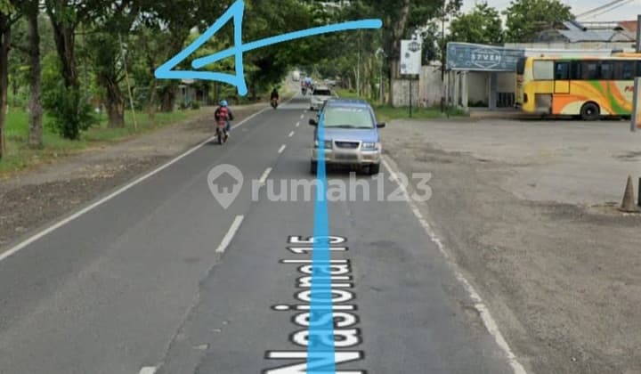 Jual tanah Raya Sby Madiun Jl.Nasional Caruban