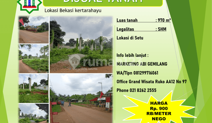 Kertarahayu, strategic land, very negotiable. Kertarahayu, strategic land, very negotiable.