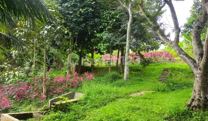 Tanah plus villa nempel kali besar lokasi sangat strategis untuk investasi dicaringin
