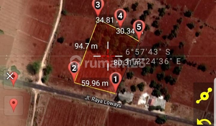 Strategic Land on Raya Lowayu Sedayu Gresik