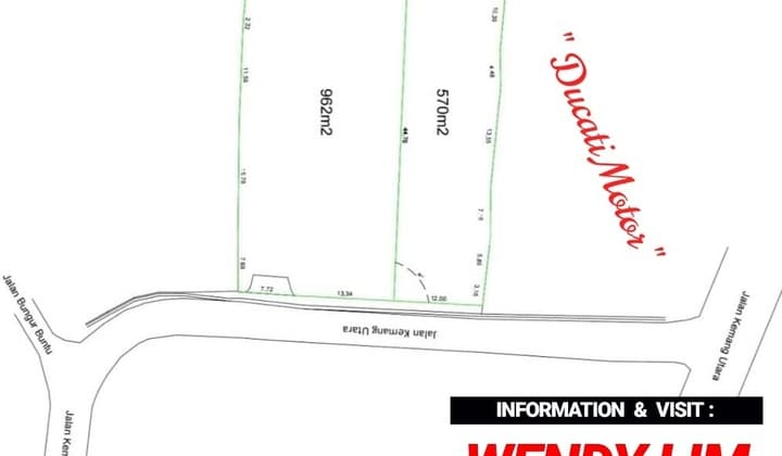 DIJUAL TANAH 1.532 SQM Jl KEMANG UTARA (COCOK UTK KOST, KANTOR, DLL)