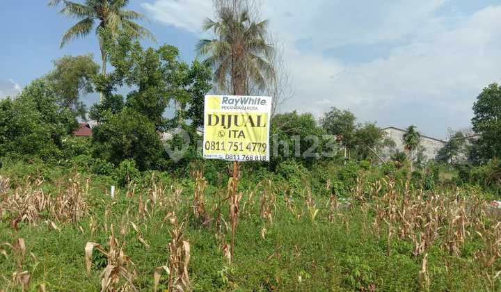 Land ready for construction near Harapan Raya, Pekanbaru.