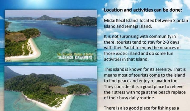 Pulau Midai 14Ha Dijual Cepat