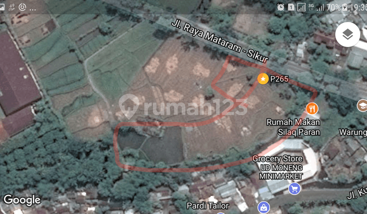 265. Tanah Nol Jl Raya Mataram Sikur A Yani Narmada Lombok