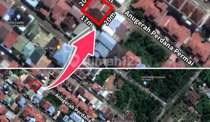 Tanah Beserta Rumah di Jl. Perdana, Komp. Anugrah Perdana Permai