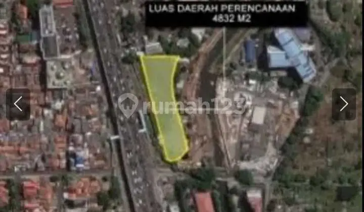 Tanah Commercil di Pinggir Jln. D.i.panjaitan Raya/Cawang,Didepan Jln Toll Dlm Kota,Prime Location.