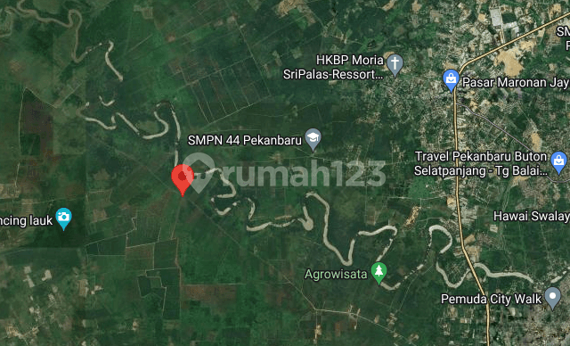 Tanah Luas di Riau baru lokasi pinggir jalan