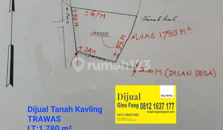 Dijual Cepatt Tanah Kavling Trawas-mojokerto