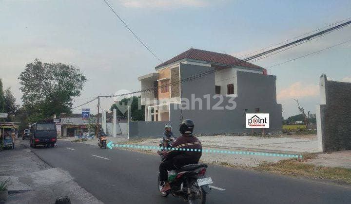 Tanah Strategis Tepi Jalan Ramai di Gambiran sragen kota murah