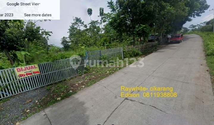 Lahan strategis di pinggir jalan besar dekat bumi perkemahan karang kitri ( bojong mangu)*