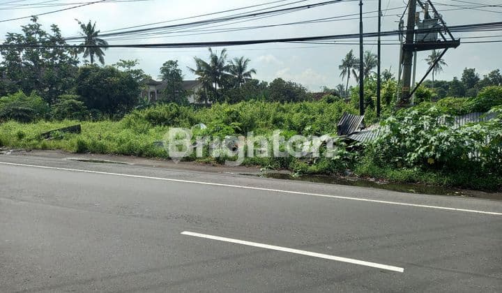 TANAH PEKARANGAN PINGGIR JALAN RAYA , LUAS TANAH 3600 M, YANG BUTUH GUDANG BESAR MARI MERAPAT