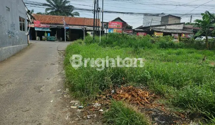 TANAH DATAR SIAP DIBANGUN PINGGIR JALAN