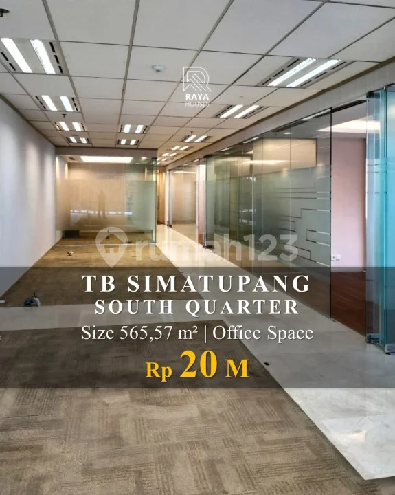 Ruang Kantor Siap Pakai Lokasi Kawasan Komersil Tb Simatupang Jakarta.selatan