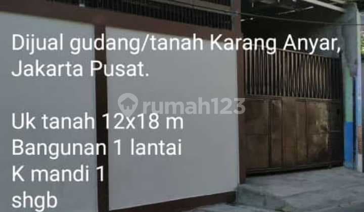 Gudang Karang Anyar,jakarta Pusat,harga Nego